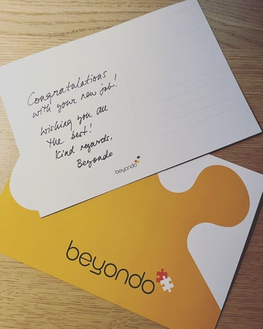 Congratulations handwritten card